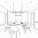 interior,outline,sketch,drawing,perspective,of,a,space,office